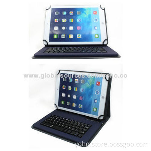10-inch Universal Bluetooth Keyboard Case with BQB/CE/RoHS Mark, Made of PU Material